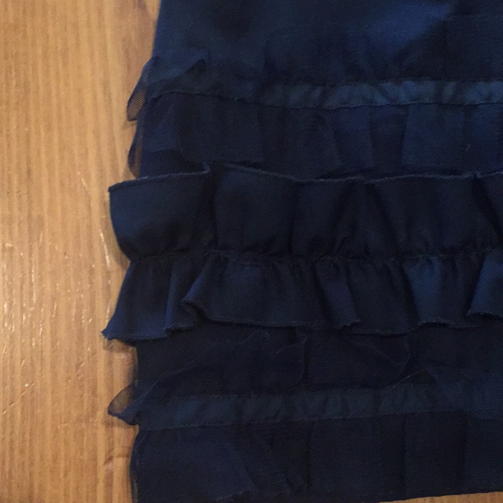 Navy Ruffle Skirt - Picture 3 of 5